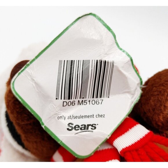 Sears Plush Reginald Raccoon 6” Christmas Holiday Stuffed Toy 2009 Beanbag - Picture 4 of 6